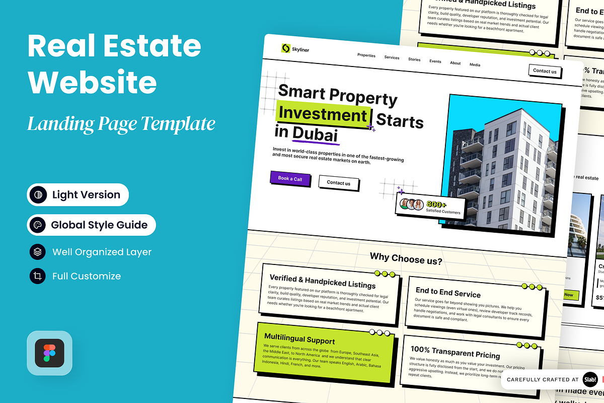 Skyliner - Real Estate Landing Page