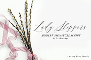 Lady Slippers, a Script Font by STUDIOWAYS (Thumbnail 1 of 11)