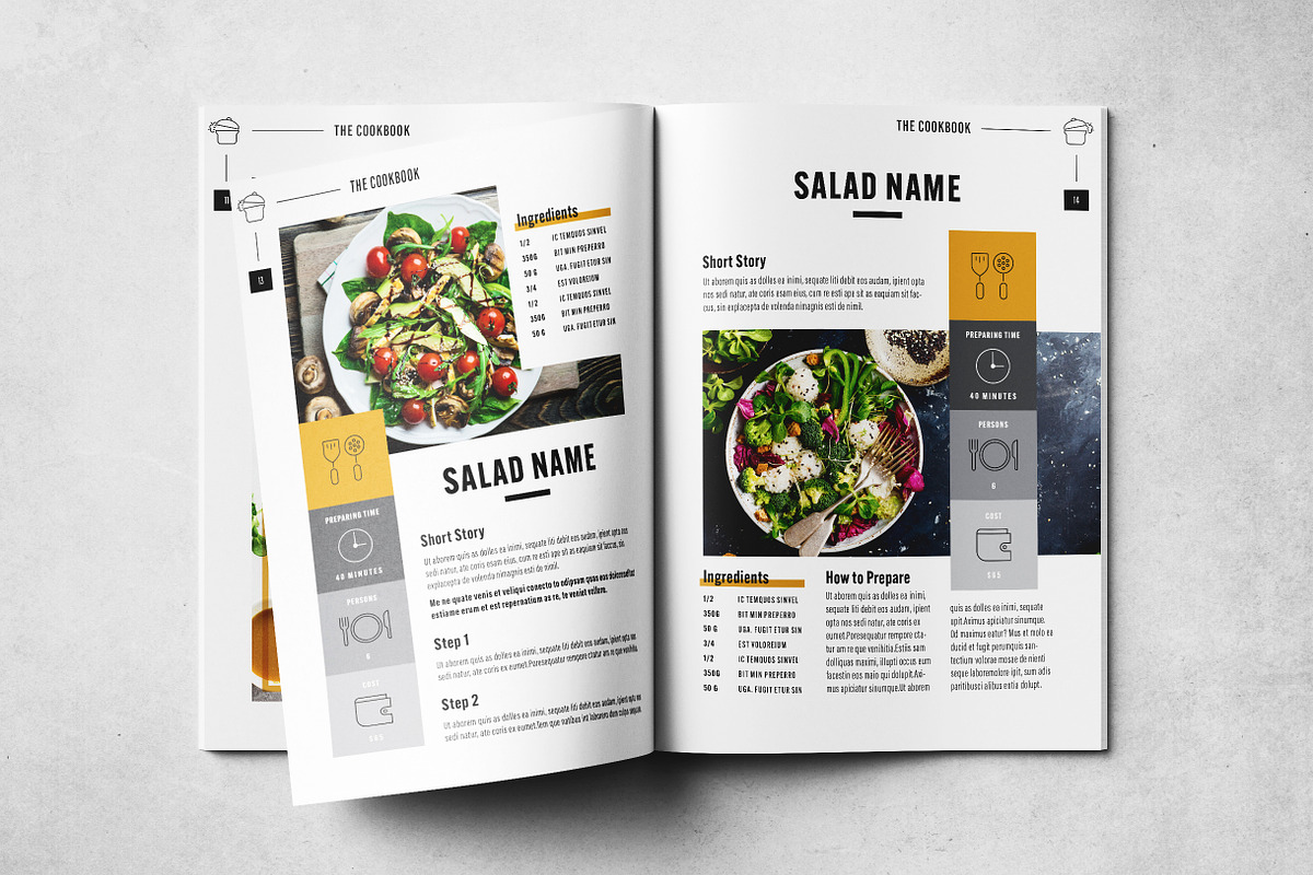 The Cookbook Layout, a Brochure Template by Grkic Creative (Photo 8 of 13)