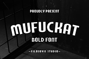 Mufuckat | Modern Slab Serif, a Slab Serif Font by filosovis (Thumbnail 1 of 5)