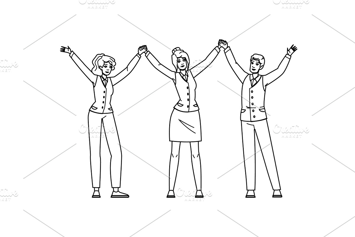 company employee relations vector, a Person Illustration by pikepicture
