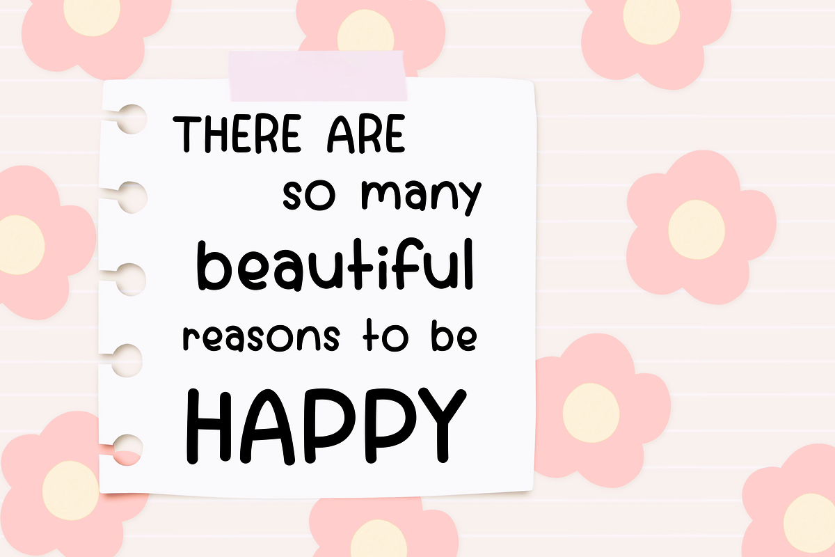 Mon Plaisir cute font handwriting, a Handwritten Font by jyllyco (Photo 3 of 7)