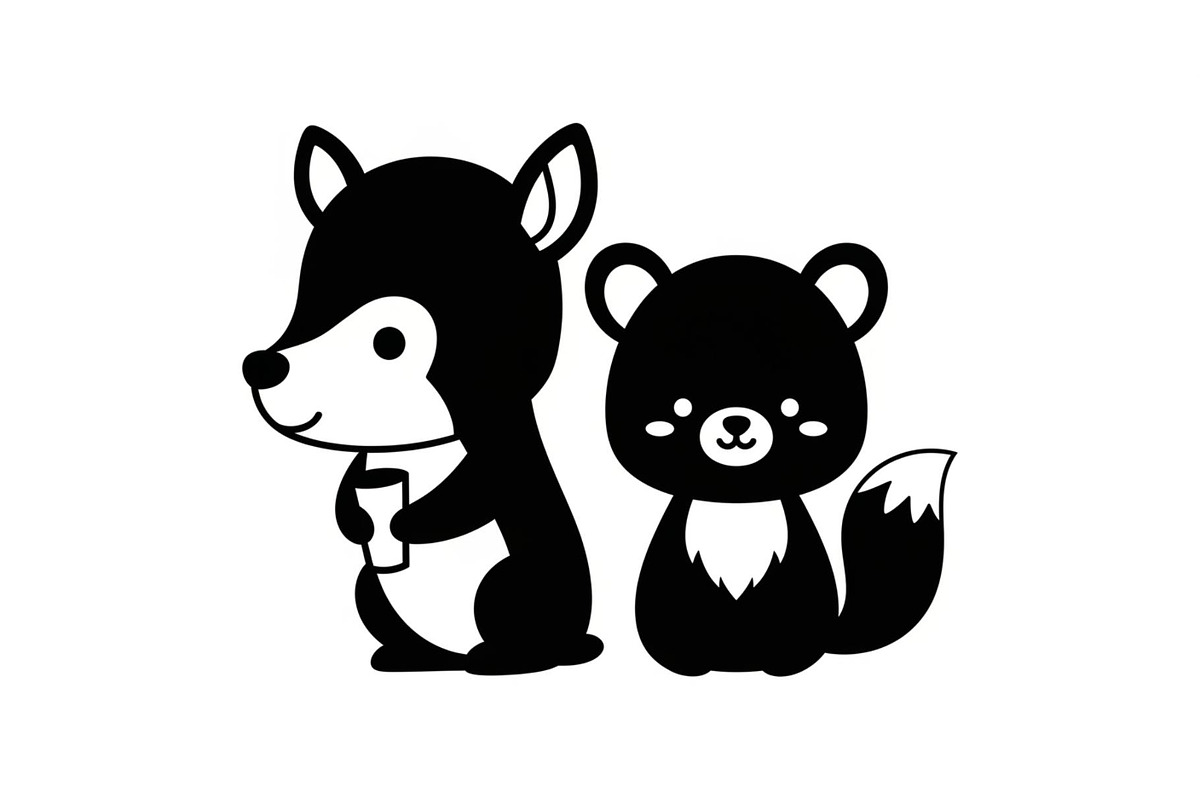 Cute Forest Animal Silhouette Bundle, an Illustration by Creativeshirt (Photo 53 of 54)