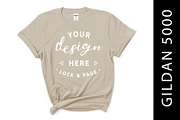 Female Gildan 5000 Mockup Bundle, a Shirt Mockup by lock and page (Thumbnail 3 of 15)