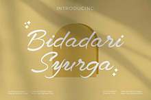 Bidadari Syurga - Script style font