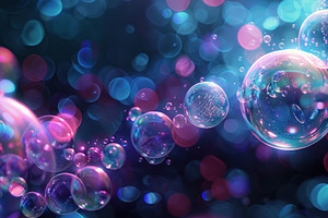 A close-up of colorful, iridescent s, a Photo by LOGOCREATIVE