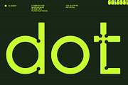 c-dot display typeface, a Sans Serif Font by Colosse Foundry (Thumbnail 1 of 8)