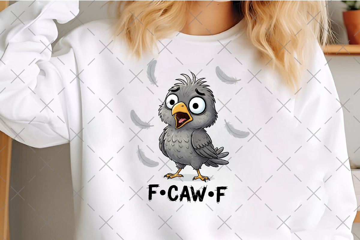 Funny Baby Chicken F-Caw-F Chick PNG, an Illustration by Craft Nest (Photo 4 of 5)