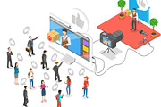 Digital Marketing Set 01, an Illustration by AndriiStore (Thumbnail 2 of 10)