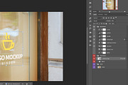 Window Logo Mockup Cafe, an Advertising Mockup by RSplaneta (Thumbnail 2 of 2)