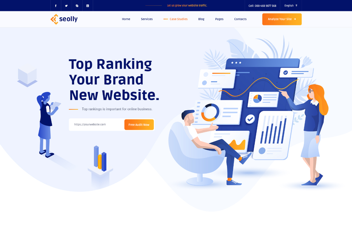 Digital Marketing Vue JS Template, a Vue Template by HasThemes (Photo 2 of 3)