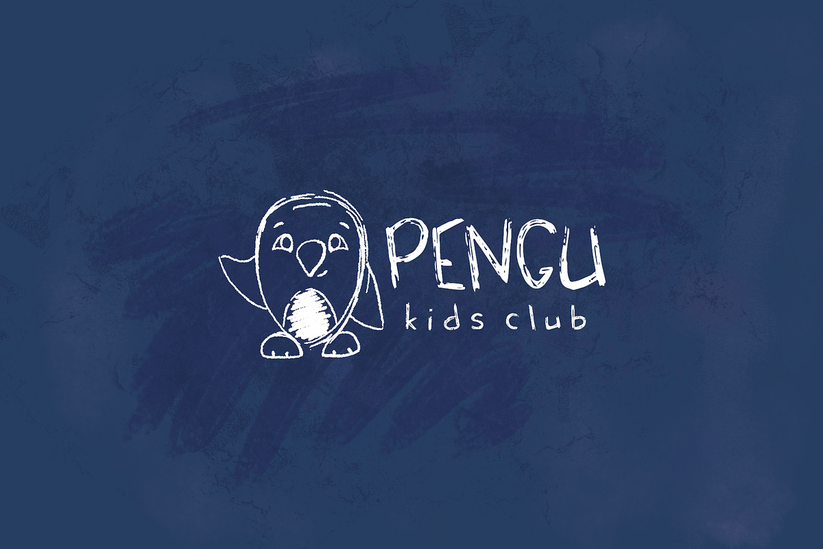 White Chalk Kid Scribbled Font, a Blackletter Font by RabbitAndPencil (Photo 9 of 10)