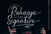 Rahasya Signature, a Script Font by Mytype Studio (Thumbnail 1 of 11)
