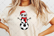 Christmas Snowman Soccer PNG, an Illustration by Craft Nest (Thumbnail 4 of 6)