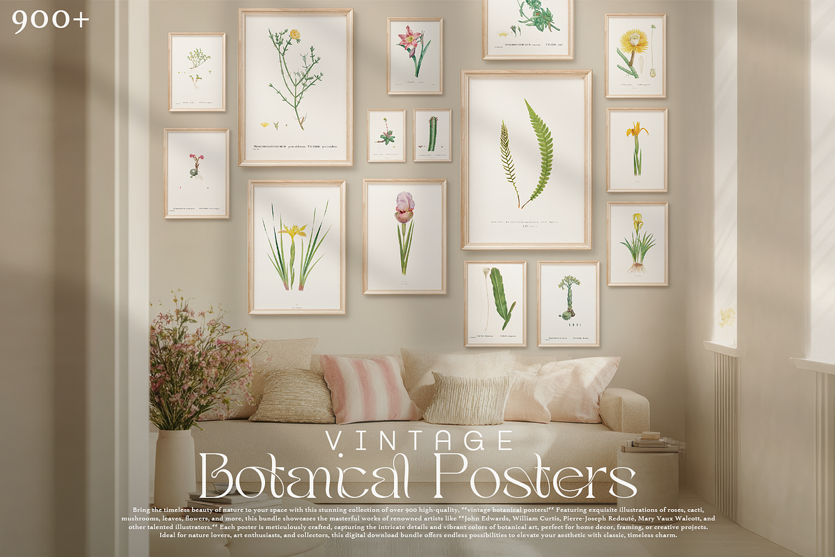 900+ Vintage Botanical Posters, a Seasonal Illustration by Digital Museum