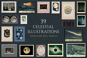 120 Vintage Celestial Ephemera, an Object Graphic by The Object Atlas (Thumbnail 6 of 7)