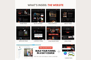 Systeme.io Dark Mode Red Blog, a Landing Page Template by Hayley's Digital Hub (Thumbnail 3 of 10)