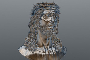 Jesus Bust 3d Print Model