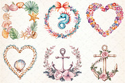 Coquette Coastal Summer Frame Bundle, an Illustration by Libby Wishes (Thumbnail 5 of 7)