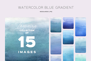 WATERCOLOR BLUE GRADIENT