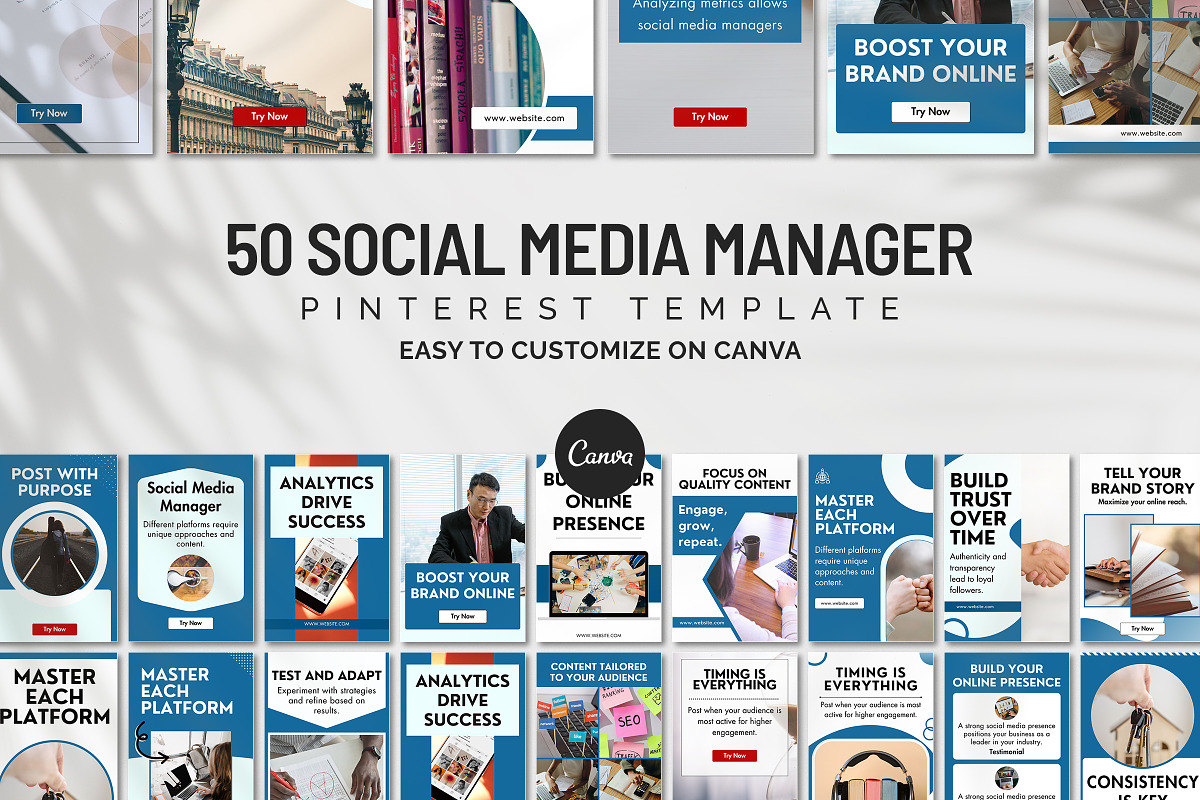 Social Media Pinterest Template