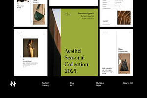 Green Minimal Fashion Catalog, a Brochure Template by Neermana