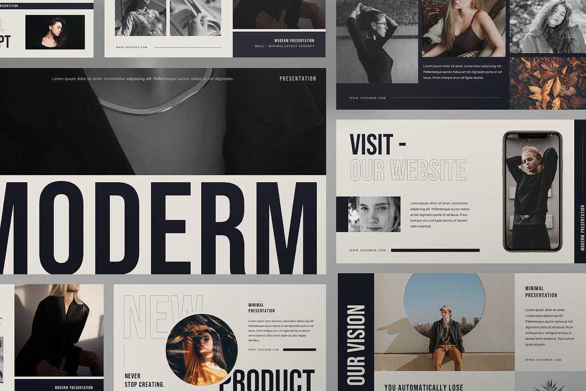MODERM Powerpoint Presentation, a Presentation Template by Portocraft ...