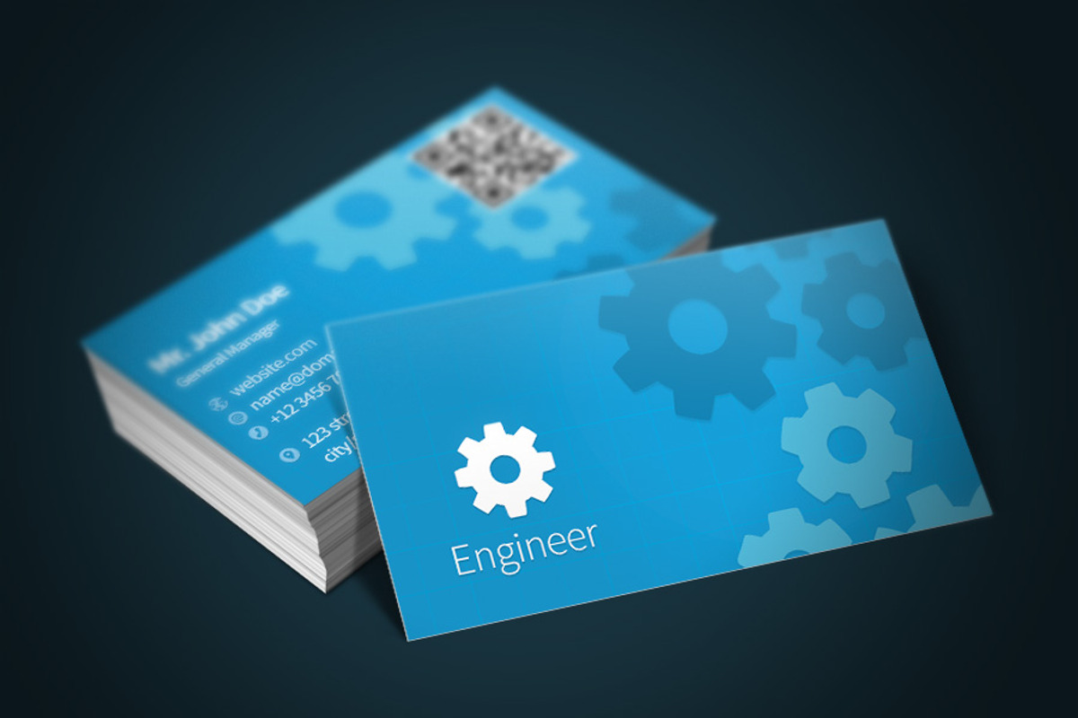 Engineer Business Card + Bonus, a Business Card Template by Rafael Oliveira (Photo 1 of 5)