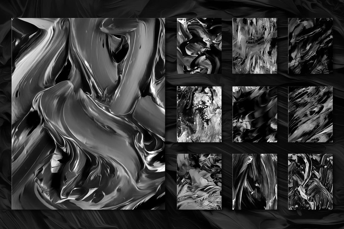 Flow Bundle—300 fluid paint textures, a Texture Graphic by Chroma Supply (Photo 7 of 34)