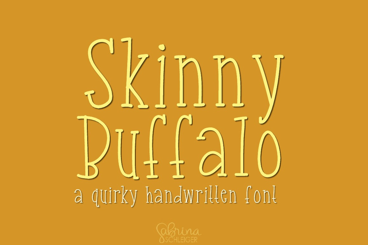 Buffalo- Font Family preview 7