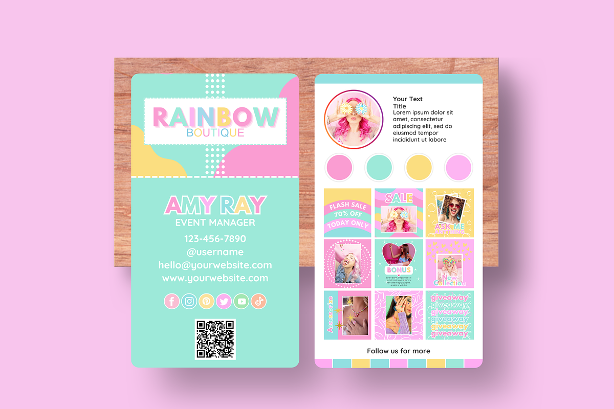 Business Card Template for Business, a Business Card Template by SunshineStudioBoutique (Photo 7 of 9)