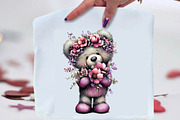 Whimsical Summer Teddy Bear Clipart, an Animal Illustration by SVGArt (Thumbnail 7 of 9)