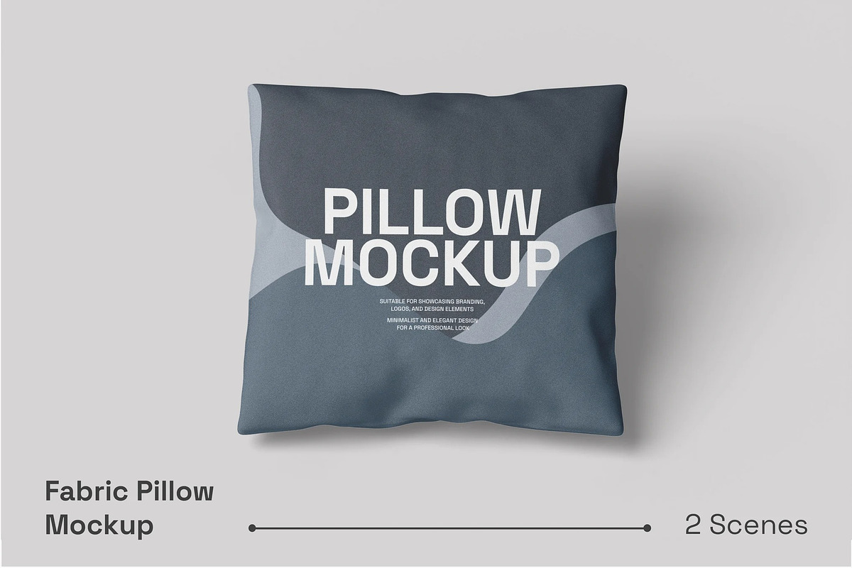 Fabric Pillow Mockup, a Merchandise Mockup by renderstockmarket (Photo 1 of 3)