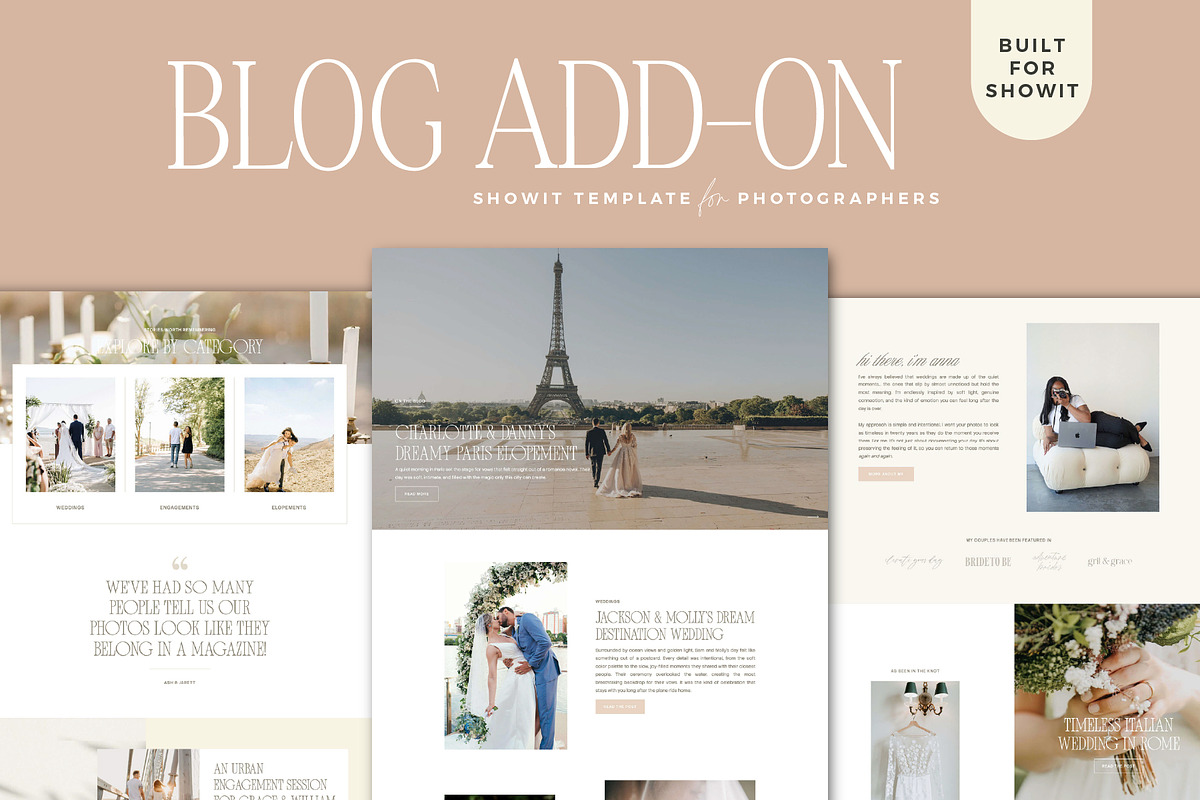 Showit Blog Template Add-On, a Websites & App Template by Lennox Creative Co. (Photo 1 of 2)
