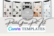 18 (320 Post) Puzzlegram Template, a Social Media Template by ResumeFabs (Thumbnail 1 of 4)