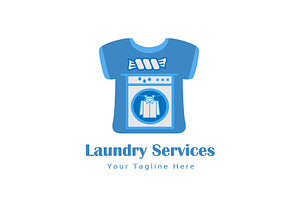 Laundry Services Logo, a Branding & Logo Template by Toufiqul