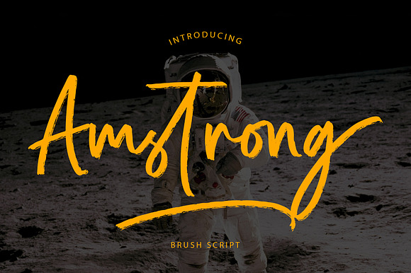 Amstrong Beautiful Brush Font preview 8