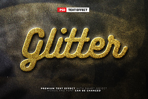 Super Glitter Gold Text Effect