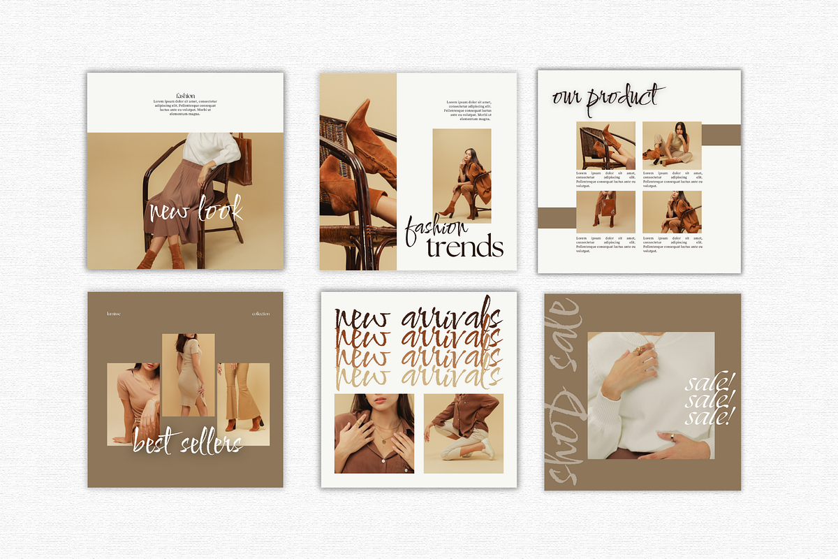 Soft Beige Instagram Template Pack, a Social Media Template by Lumisse Studio (Photo 7 of 10)