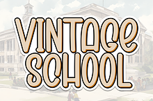 Vintage School | Script Font