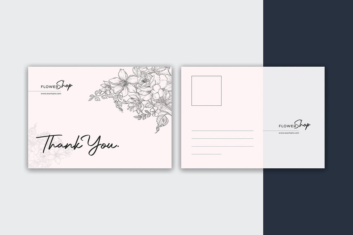 Thank You Postcards, a Card Template by Template Shop (Photo 2 of 4)