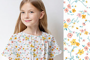 Kids summer ditsy flowers pattern., a Pattern Graphic by DigitalArsiart (Thumbnail 2 of 6)
