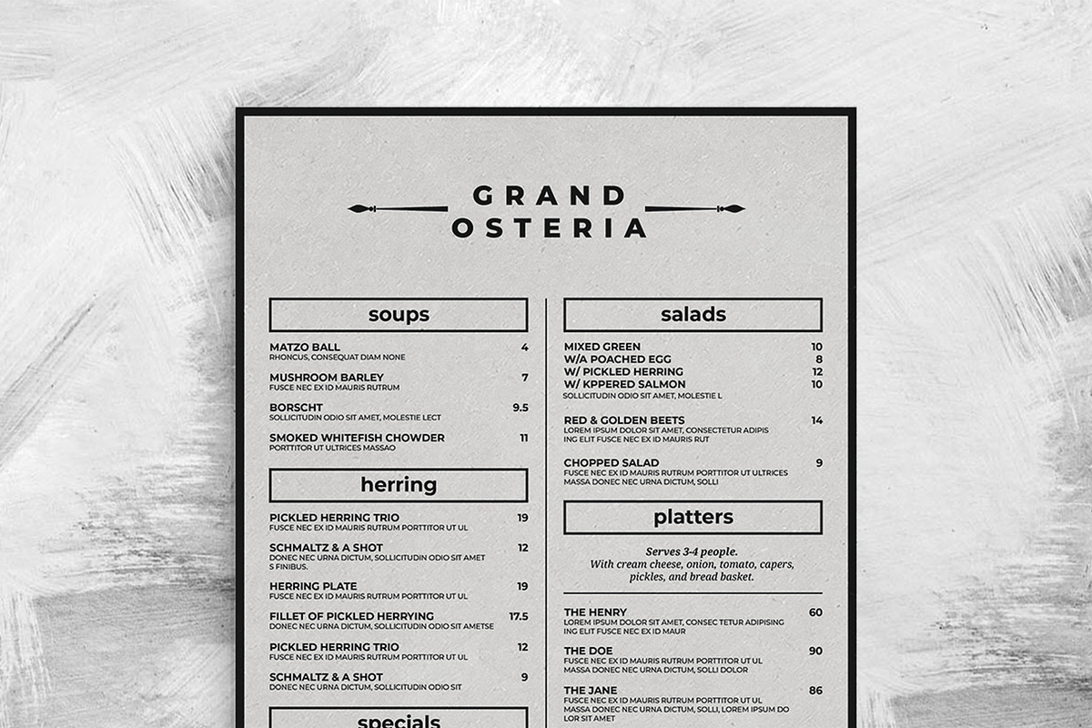 Food Menu Template, a Flyer Template by BrandPacks (Photo 3 of 5)