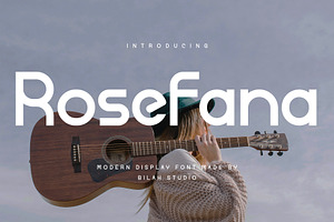 Rosefana - Simple Display Font, a Sans Serif Font by Bilahstudio