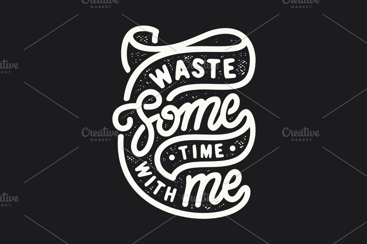 Waste Some Time with Me, an Illustration by Doniel Worx