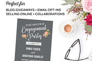 Invitation Templates for InDesign, an Invitation Template by Michelle Hickey Design (Thumbnail 2 of 5)