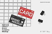 Card in Brand Guideline Mockup, an Advertising Mockup by Unerispace (Thumbnail 1 of 2)
