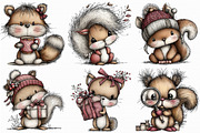 Quirky Squirrel, Funny Squirrel Clip, an Illustration by Libby Wishes (Thumbnail 7 of 7)