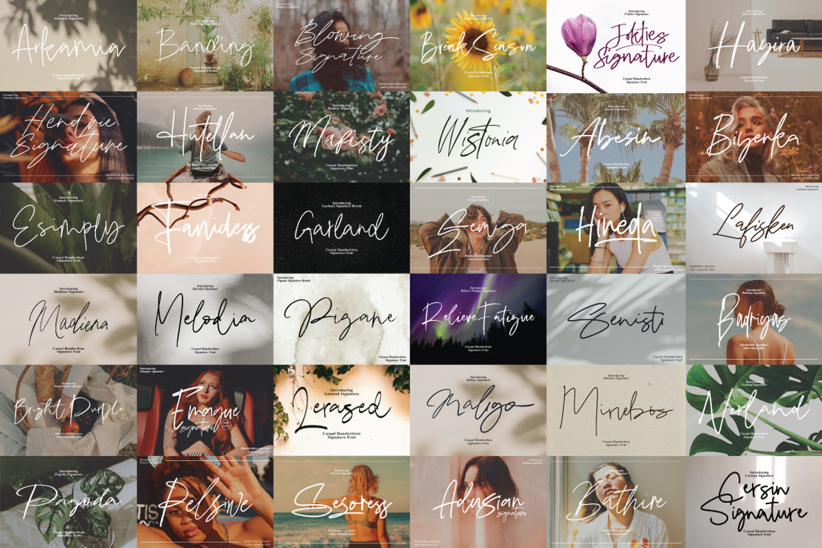 Casual Signature Font Bundles, a Handwritten Font by tebaltipislab (Photo 46 of 46)
