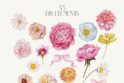In Bloom Watercolor Florals, a Seasonal Illustration by Catch the Dream Art (Thumbnail 12 of 14)